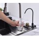 Кухонная мойка Art Decco Elegant Flow AEF117546, 75 см, со смесителем и дозатором, нержавеющая сталь, PVD графит