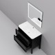 Комплект мебели ArtDecco Elisa 90 AES09F78S2M0 черный дуб