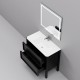 Комплект мебели ArtDecco Elisa 90 AES09F78S2MF черный дуб
