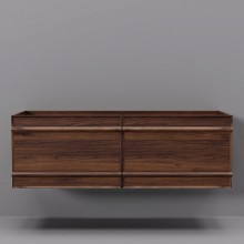 Тумба под раковину ArtDecco Bridget 120 ABR12W22D000 подвесная, черный орех