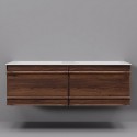 Тумба с раковиной ArtDecco Bridget 120 ABR12W22D200 черный орех