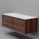 Тумба с раковиной ArtDecco Bridget 120 ABR12W22D200 черный орех