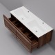 Тумба с раковиной ArtDecco Bridget 120 ABR12W22D200 черный орех