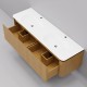 Тумба с раковиной ArtDecco Coco 150 ACC15W14D100 белый дуб