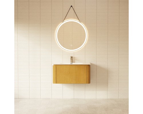 Тумба с раковиной ArtDecco Coco 80 ACC08W14S100 белый дуб