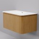 Тумба с раковиной ArtDecco Coco 80 ACC08W14S100 белый дуб