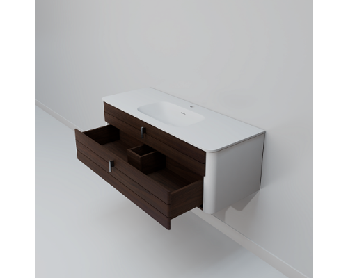 Тумба с раковиной ArtDecco Gabriella 120 AGB12W24S100 черный орех Тумба с раковиной ArtDecco Gabriella 120 AGB12W24S100 черный орех
