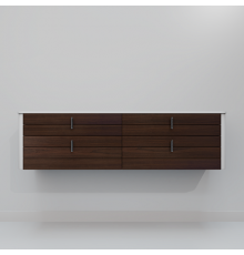 Тумба с раковиной ArtDecco Gabriella 150 AGB15W24D100 черный орех