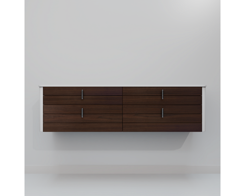Тумба с раковиной ArtDecco Gabriella 150 AGB15W24D100 черный орех