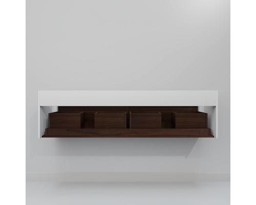 Тумба с раковиной ArtDecco Gabriella 150 AGB15W24D100 черный орех