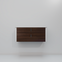 Тумба с раковиной ArtDecco Gabriella 90 AGB09W24S100 черный орех