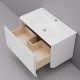 Тумба с раковиной ArtDecco Lucia 80 ALC08W43S100 серый