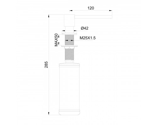 Дозатор мыла WONZON & WOGHAND, Белый матовый (WW-88SD02-MW)