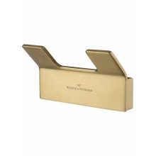 Двойной крючок для ванной WONZON & WOGHAND LOTTE, Брашированное золото (WW-8325-BG)