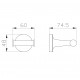 Двойной крючок для ванной WONZON & WOGHAND SIMPLE, Хром (WW-6525)