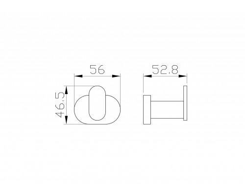 Крючок для ванной WONZON & WOGHAND FIRST, Глянцевое золото (WW-8415-LG)
