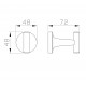 Крючок для ванной WONZON & WOGHAND SIMPLE, Хром (WW-6515)