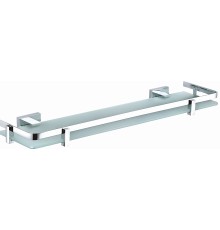 Стеклянная полка для ванной WONZON & WOGHAND FLAT, Хром (WW-9727)