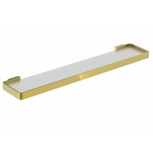 Стеклянная полка для ванной WONZON & WOGHAND LOTTE, Брашированное золото (WW-8327A-BG)