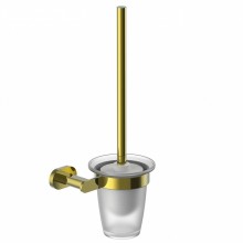 Туалетный ершик в комплекте WONZON & WOGHAND FIRST, Глянцевое золото (WW-8429-LG)