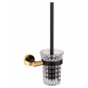 Туалетный ершик в комплекте WONZON & WOGHAND MAJESTIC, Черный/Золото (WW-9229)