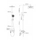 Душевая система WONZON & WOGHAND BRILLIANT, Хром (WW-88047079-CR)