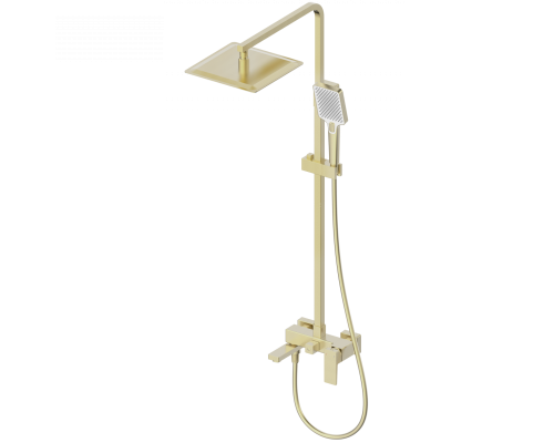 Душевая система WONZON & WOGHAND CUBE 2.0, Брашированное золото (WW-88047068-BG)