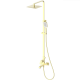 Душевая система WONZON & WOGHAND FLEX, Брашированное золото (WW-88047072-BG)