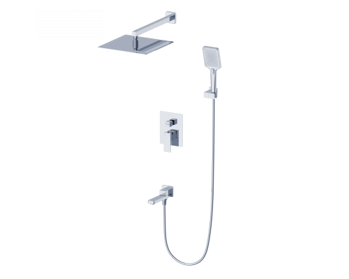 Душевая система встраиваемая WONZON & WOGHAND CUBE 2.0, Хром (WW-88087068-CR)