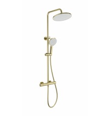 Душевая система с термостатом WONZON & WOGHAND INN 1, Брашированное золото (WW-B3013-T1-BG)