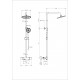 Душевая система с термостатом WONZON & WOGHAND INN 4, Брашированное золото (WW-B3047-A-BG)
