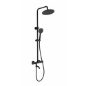 Душевая система с термостатом WONZON & WOGHAND INN 4, Черный матовый (WW-B3047-A1-MB)