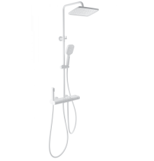 Душевая система с термостатом WONZON & WOGHAND MUSE Legato, Белый матовый (WW-B4129-MW)