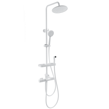 Душевая система с термостатом WONZON & WOGHAND Plate, Белый матовый (WW-C3017-A1-MW)