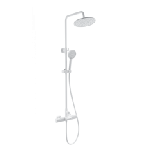 Душевая система с термостатом WONZON & WOGHAND Plate, Белый матовый (WW-C3017-A-MW)