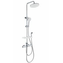 Душевая система с термостатом WONZON & WOGHAND Plate, Хром (WW-C3017-A1-CR)