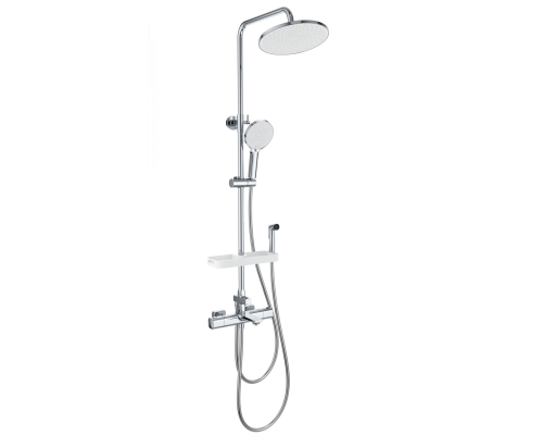 Душевая система с термостатом WONZON & WOGHAND SOLID, Хром (WW-C3011-A1-CR)