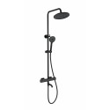 Душевая система с термостатом WONZON & WOGHAND STAY 1, Черный матовый (WW-B3051-A1-MB)