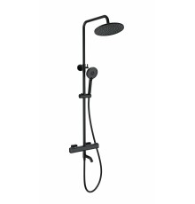 Душевая система с термостатом WONZON & WOGHAND STAY 1, Черный матовый (WW-B3051-A1-MB)