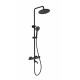 Душевая система с термостатом WONZON & WOGHAND STAY 1, Черный матовый (WW-B3051-A1-MB)
