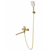 Смеситель для ванны WONZON & WOGHAND FLEX, Брашированное золото (WW-639906-BG)