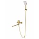 Смеситель для ванны WONZON & WOGHAND FLEX, Брашированное золото (WW-639906-BG)