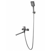 Смеситель для ванны WONZON & WOGHAND FLEX, Темный графит (WW-639906-BGM)