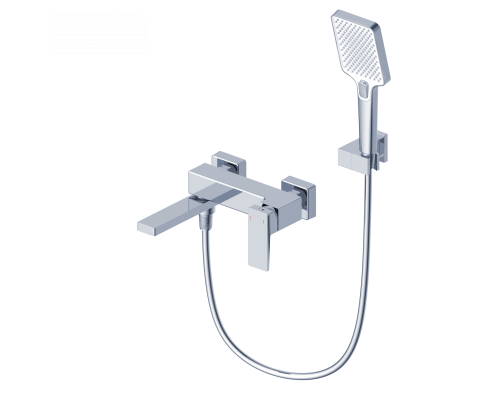 Смеситель для ванны с душем WONZON & WOGHAND CUBE 2.0, Хром (WW-88037068-CR)
