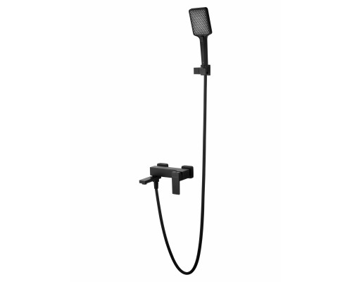 Смеситель для ванны с душем WONZON & WOGHAND CUBE 2.0, Черный матовый (WW-88037068-MB)