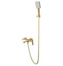 Смеситель для ванны с душем WONZON & WOGHAND DIAMOND, Брашированное золото (WW-88639011- BG)