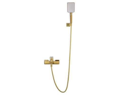 Смеситель для ванны с душем WONZON & WOGHAND EDGE, Брашированное золото (WW-88639003A- BG)