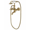 Смеситель для ванны с душем WONZON & WOGHAND RETRO, Брашированное золото (WW-88639020- BG)