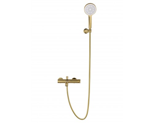 Смеситель для ванны с душем WONZON & WOGHAND STICK, Брашированное золото (WW-88639017- BG)