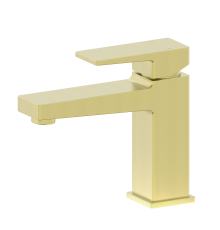 Смеситель для раковины WONZON & WOGHAND CUBE 2.0, Брашированное золото (WW-88018068-BG)